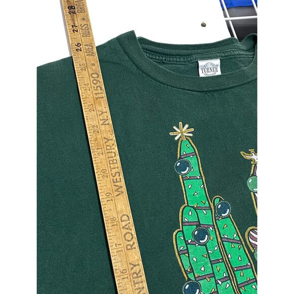 Las Vegas Christmas Funny Shirt Cactus Ornament's XL Vintage y2k Single Stitch - Picture 4 of 9